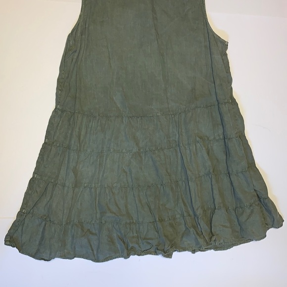 Artisan NY Green Linen Babydoll Dress - Women’s Size XL - Picture 4 of 10